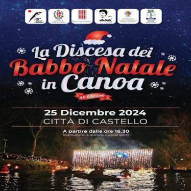 playbill The Father Christmas Canoe Descent 2024 - Città di Castello